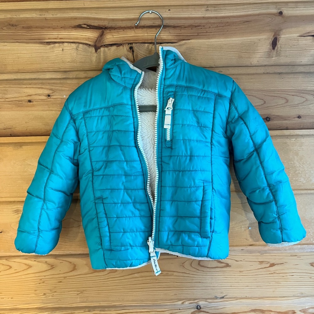 Eddie Bauer Teal Puffer Jacket for Kids